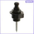 BNGUITAR Alloy Skidproof Belt Button Strap Lock Black for Electric Guitar Bass. 