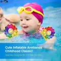 PVC Children Swim Buoyancy Sleeve with Inflator Cartoon Air Inflatable Arm Swim Ring Thicken Lightweight Pool Water Accessories. 