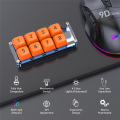 MKESPN RGB Programming Custom Mechanical Keyboard and Gaming Mouse Combo 8 Key Copy Paste Mini Button Kit for Photoshop Hotswap. 