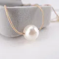Long Double Layer Simulated Pearls LadIes Necklaces Clavicle Fashion Jewelry Sweater Chain Long Necklace for Women. 