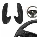 2Pcs Rubber Steering Wheel Replacement Thumb Grips Thumb Grips Car Accessories 8200058695 for Renault Sport RS Clio II MK 2 172/182. 