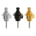 BNGUITAR Alloy Skidproof Belt Button Strap Lock Black for Electric Guitar Bass. 