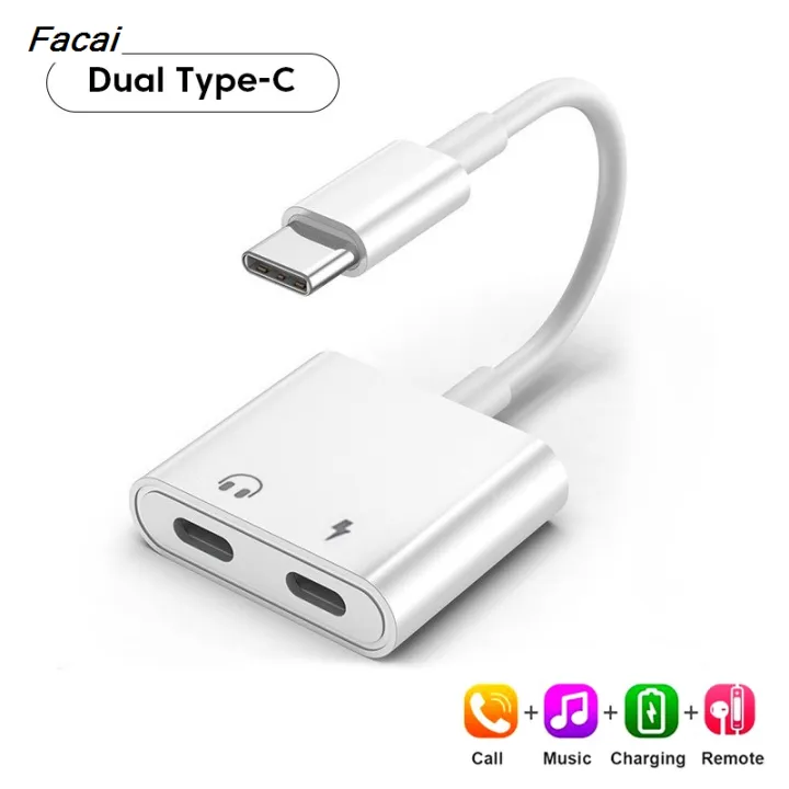 Facai%20For%20iPhone%203.5mm%20AUX%20Cable%20Adapter%20USB%20Type%20C%20To%203.5mm%20Jack%20Audio%20New%20Cable%20Headphone%20Connector%202%20In%201%20Audio%20Adapter%20Lighting%20Jack%20-%20Image%206