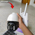 Solar Power Wi-Fi CCTV Camera Outdoor Colour Night Vision Motion Detection. 