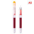 Fountain Pen Large capacity fashion classic Transparent Color ink Stationery. 