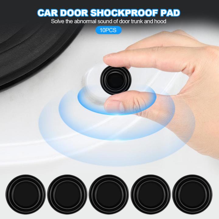 10Pcs Car Door Shockproof Pad Silent Gasket Shock-absorbing Stickers For Trunk Sound Insulation Pads Thickening Cushion