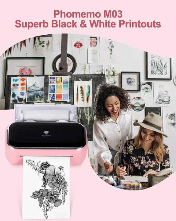 Portable%20Printer%20304dpi%20Thermal%20Printer%20Wireless%20Photo%20Printer%2080mm%20Paper%20For%20Home%20School%20-%20Image%204