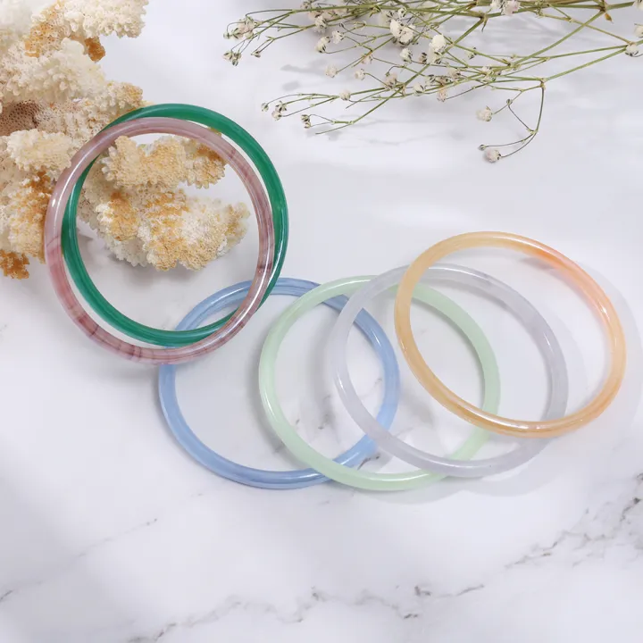 Fashion%20Natural%20Fine%20Round%20Agate%20Jade%20Bangle%20Glass%20Imitation%20Jade%20Tinker%20Bracelet%20for%20Women%20-%20Image%202
