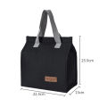 Box Bento Pouch Dinner Insulation Bag Student Lunch Bag New Style Portable Black Lunch Bag Thermal Insulated Lunch. 
