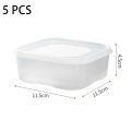 1/3/5Pcs Portable Transparent Cheese Slice Storage Box Fridge Butter Container Refrigerator Fruit Vegetable Fresh-keeping Organizer. 