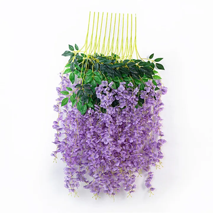 1%20Piece%20%20Vine%20Garland%20Silk%20Hanging%20Ceiling%20Decoration%20Wisteria%20Leaf%20Flower%20Wisteria%20Flower%20-%20Image%209