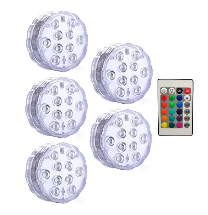 Multicolor IP68 Waterprooof RGB Submersible LED Lights Swimming Pool ...