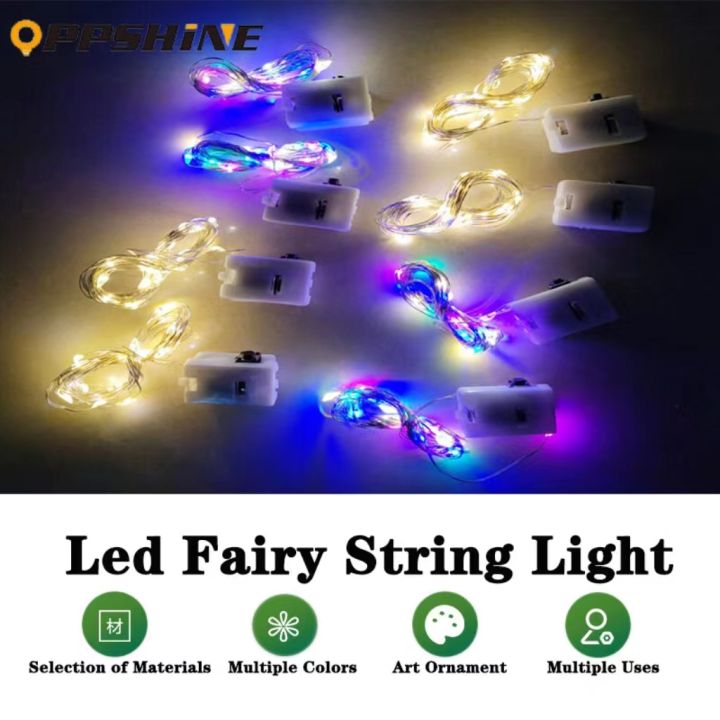 【ZOSR】1M 2M Battery Operated LED Fairy Lights String Lights Waterproof Copper Wire Lights for Party Gift Holiday Christmas Decor