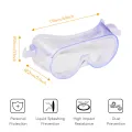 KOGEEK Safety Goggles Adults Adjustable Protective Goggles Eye Protector with Adjustment Straps Splash Impact Resistant Clear Lens Eyewear Use with Prescription Glasses. 