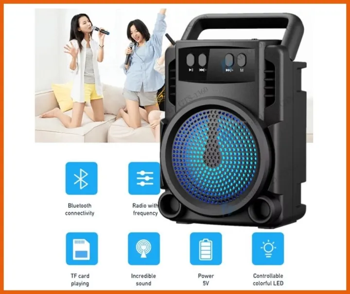 Bluetooth%20Wireless%20Speaker%20GTS-1360%20Wireless%20Portable%20Speaker%20with%20extra%20Bass%203%20Inches%20-%20Image%205