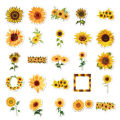 50pcs Sunflower Graffiti Stickers DIY Travel Luggage Phone Guitar Laptop Fridge Cartoon Decal Sticker Bottle Cup Sticker Stationery Sticker. 