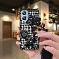 Waterproof protective case Phone Case For Blackview A52 Black pearl pendant Anti-knock Bear bracelet phone case cute. 