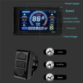 24-72V E-Bike LCD-S966 Colorful Display Control Panel with NFC Function Electric Bicycle Accessories. 