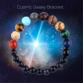 Natural Stone Eight Planets Bead Bracelets for Men Women Chakra Bangle Yoga Galaxy Solar Wristband Jewelry. 