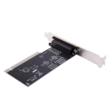 3X Pci Expansion Card Adapter 25Pin Parallel Pci to Parallel Db25 Printer Port Controller Card. 