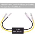 4PCS LED Load Resistors Mini Motorcycle LED Decoder Flash Fix Error for LED Turn Signal Lights LED License Plate Lights. 