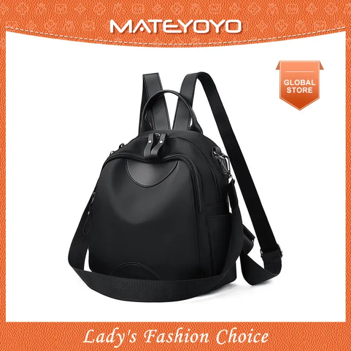 MATEYOYO Women's Fashion Backpack Simple Bag Waterproof Large Capacity Backpack PU Women Small Backpack School Bag for Teenager Girls Travel Backpack