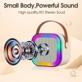 Bluetooth K12 Karaoke Machine Portable 5.3 PA Speaker System with 1-2 Wireless Microphones Home Family Singing Children's Gifts. 