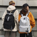 Fashion Trendy Backpack Backpack Male Junior High School Student Schoolbag Male High School Student Girls and Boys Canvas Korean Style Student Bag. 