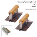 Finishing Plastering Trowel - 2 pcs set - 6" - Cement Groover. 