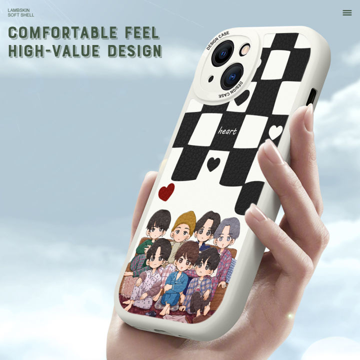 DEL%20for%20OPPO%20F19%20/%20A95%20/%20A74%204G%20Mobile%20Cover%20Boy%20Group%20BTS%20Square%20Phone%20Case%20PU%20Leather%20Soft%20Silicone%20Edge%20Back%20Cover%20-%20Image%206
