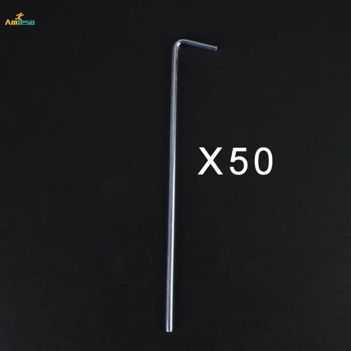 50Pcs%20Tent%20Pegs%2020cm%20Garden%20Stakes%20Nails%20Aluminum%20for%20Outdoor%20Camping%20Sturdy%20-%20Image%203