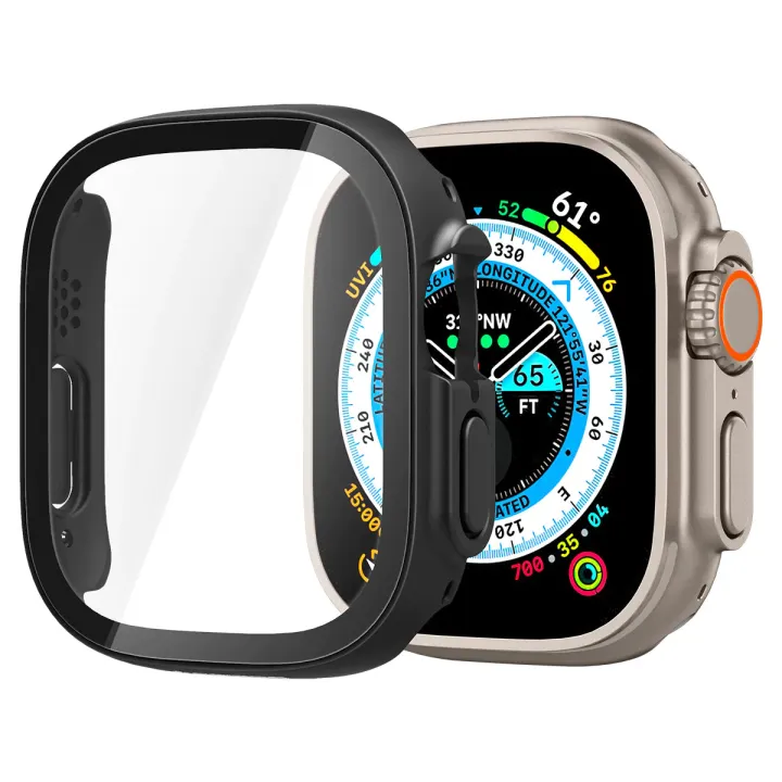 Glass+Cover%20For%20Smart%20Watch%20case%2049mm%20Accessories%20All-Around%20PC%20Screen%20Protector%20Bumper%20Tempered%20cover%20HW8%20ULTRA%20Z55%20ULTRA%20T800%20ULTRA%20Z59%20ULTRA%20HW8%20ULTRA%20MAX%20watch%208%20Ultra%20case%20-%20Image%202