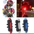 Bicycle Red light LED Taillight Waterproof Rear Tail Light Safety Warning road Cycling Light USB Rechargeable Lamp. 