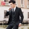 High Quality Suit Men's Korean Slim Top Coat Groomsman Bridegroom Wedding Business Professional Formal Wear Small Suit. 