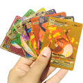 55 PCS/Set Rainbow Pokémon Cards Pokemon Board Collection Game Cards Pikachu Cards Gift for Boys Golden/Sillver/Black Color Pokémon Cards. 