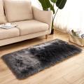 【BestGO】Long Plush Ultra Soft Fluffy Rugs Rectangle Shape Faux Sheepskin Wool Carpet Rug for Living Room Bedroom Balcony Floor Mats. 