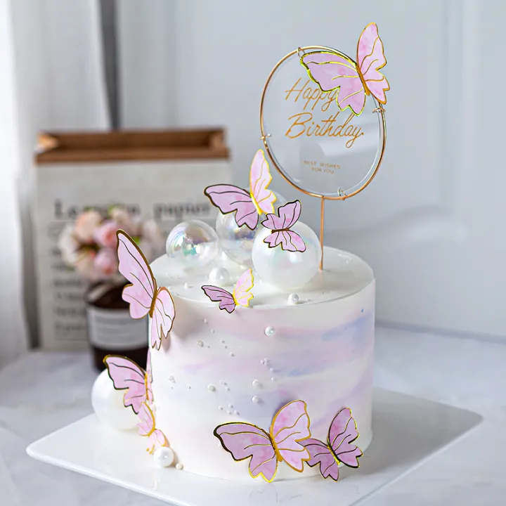 10pcs%20Butterfly%20Cake%20Toppers%20Sequin%20Purple%20Pink%20Butterflies%20Cake%20Decoration%20Card%20for%20Wedding%20Girls%20Happy%20Birthday%20Party%20Decors%20-%20Image%203