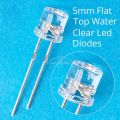 Vorix 100pcs 5mm Flat Top White Red Yellow Blue Green Emitting Diode Lamp beads LED Wide Angle Ultra Bright Bulbs F5 5mm Light Diodes. 