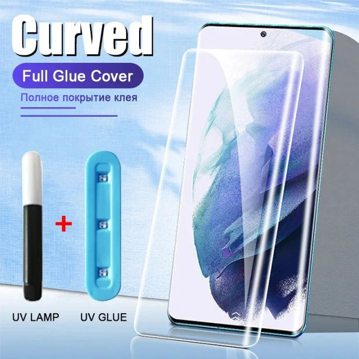 3D Curved Full Glue Tempered Glass For Vivo V27 V25 V23 Y300 Pro Screen Protector For Vivo V29 Lite 5G V29E UV Protective Glass
