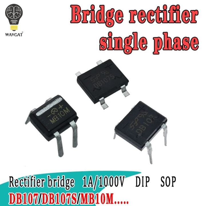 DB107 DB107S MB10M MB10S 1A1000v DIP-4 SOP-4 New Oiginal Single Phases ...
