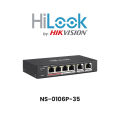 HiLook by HIKVISION 4 Port Fast Ethernet Unmanaged POE Switch - NS-0106P-35. 