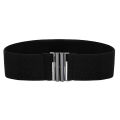 Womens Lady Fashion Elastic Cinch Belt Wide Stretch Waist Band Clasp Buckle Eatop. 