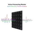 12 Pack Pyramid Shape Soundproof Foam Sound Proof Padding Treatment Panel for Echo Bass Insulation. 