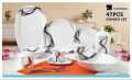 TRADEWING Glass Dinner Set Opal Glassware 47 Pcs Dining Set. 