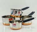 4 pcs Stainless steel Indian Milk Pan set -No 01 very quality. 