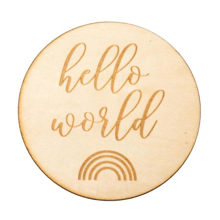 Wooden Baby Milestone Card Newborn Monthly Growth Recording popular ...