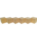100 Tablets Large Pieces Wooden Cube Square Building Block Toy Kindergarten Mathematics Teaching Aids Square. 