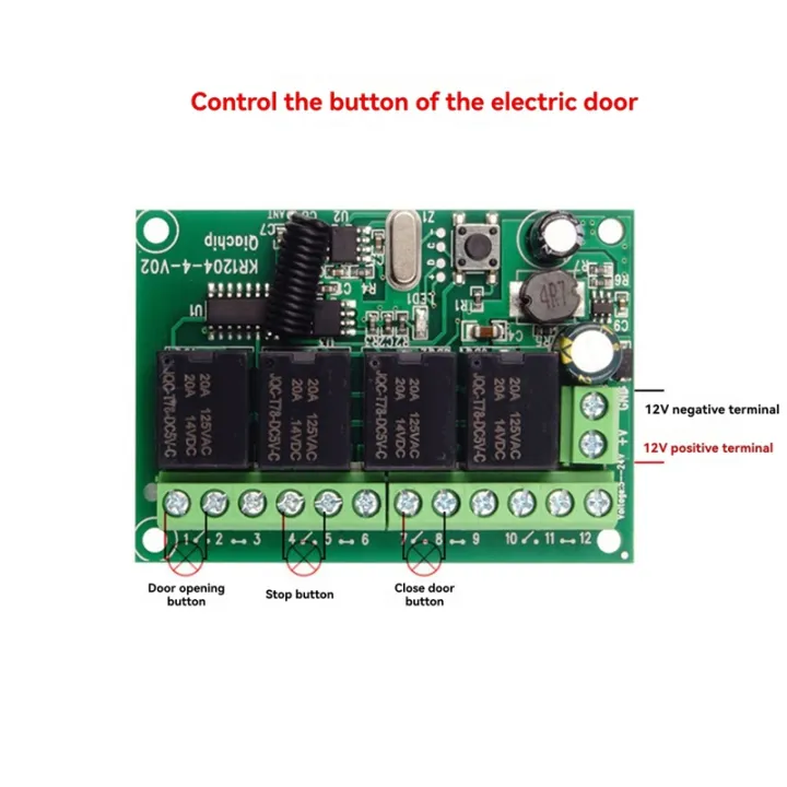 DC%2012V%20433MHz%204-Button%20Relay%20Switch%20with%20Wireless%20Remote%20Control%20for%20DIY%204%20Channel%20Applications%20Project%20-%20Image%207