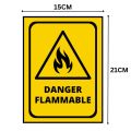 Danger Flammable Sign Board - FOAM BOARD MATERIAL. 