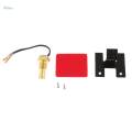 Digital Water Temp Gauge Voltage Meter Sensor Blue LED Display 12V/24V 14mm. 